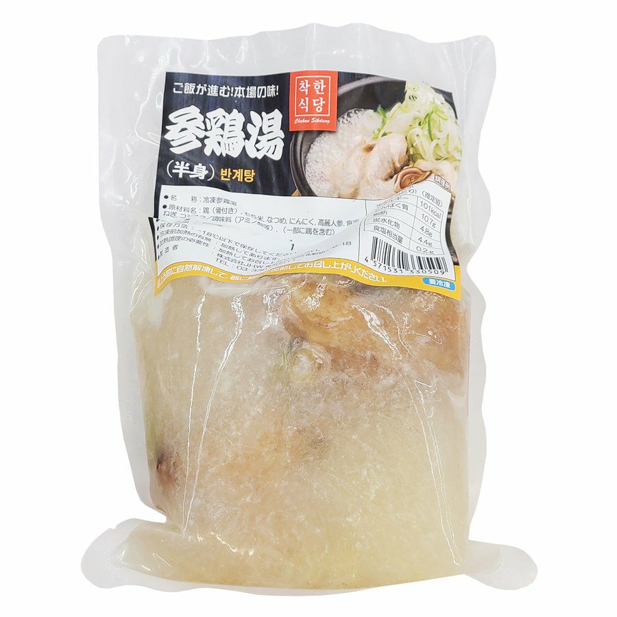 冷凍 チャッカン食堂 参鶏湯 (半身) 750g | 韓国広場e-shop本店 冷凍 チャッカン食堂 参鶏湯 (半身) 750g | 韓国広場e-shop本店