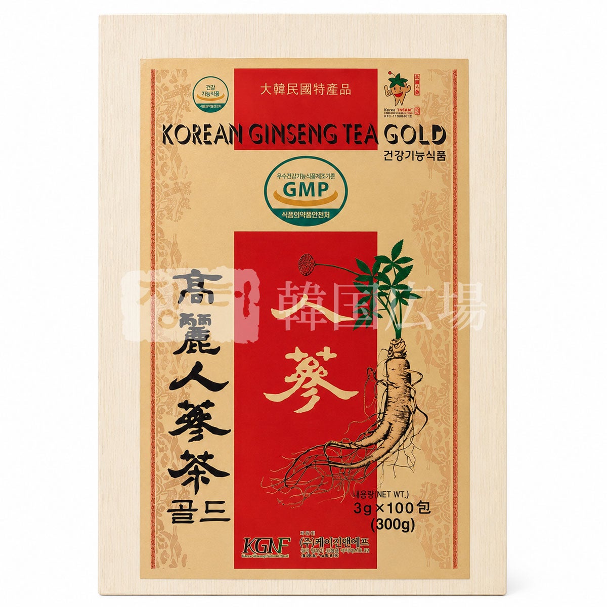 KGNF 高麗人参茶 GOLD (3gx100包 入) | 韓国広場e-shop本店