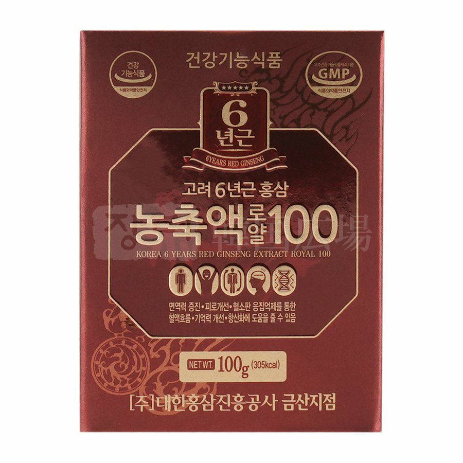 大韓紅参振興公社 6年根紅参濃縮液100 100g | 韓国広場e-shop本店