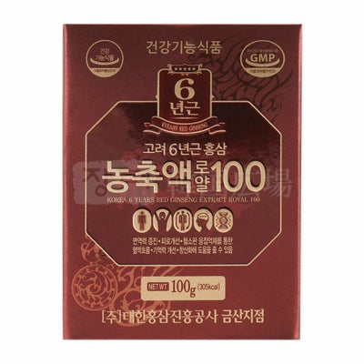 大韓紅参振興公社 6年根紅参濃縮液100 100g | 韓国広場e-shop本店