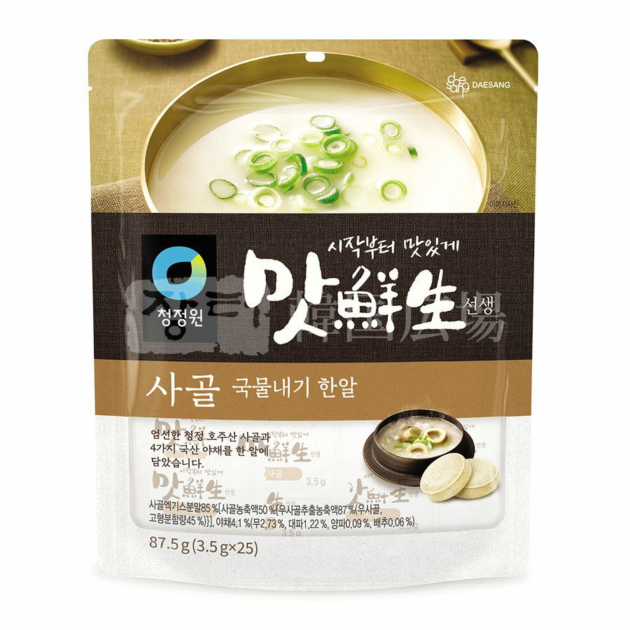 清浄園 マッ鮮生だし1粒 (牛骨) 87.5g (3.5gX25) | 韓国広場e-shop本店