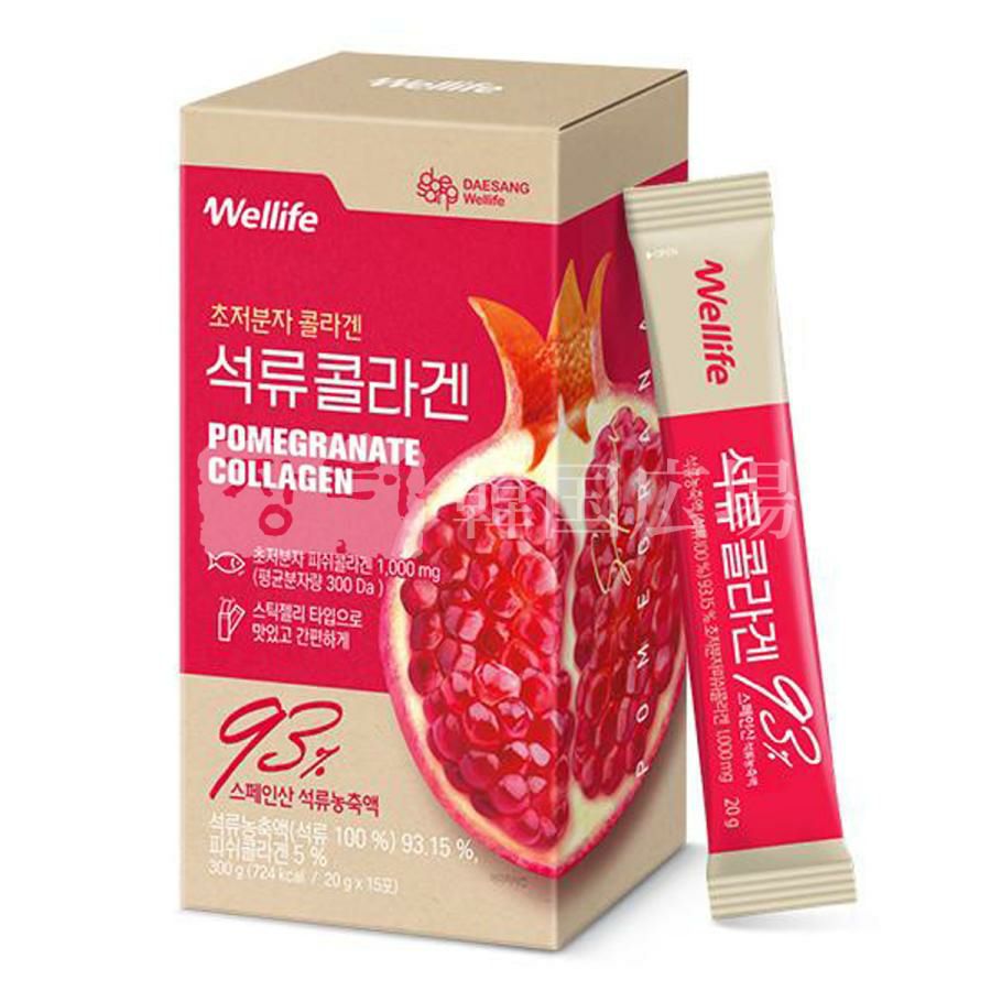 韓国皇后のザクロコラーゲンゼリー　100本　一箱 大象Wellife ザクロコラーゲン ( 20gx15個入) | 韓国広場e-shop本店