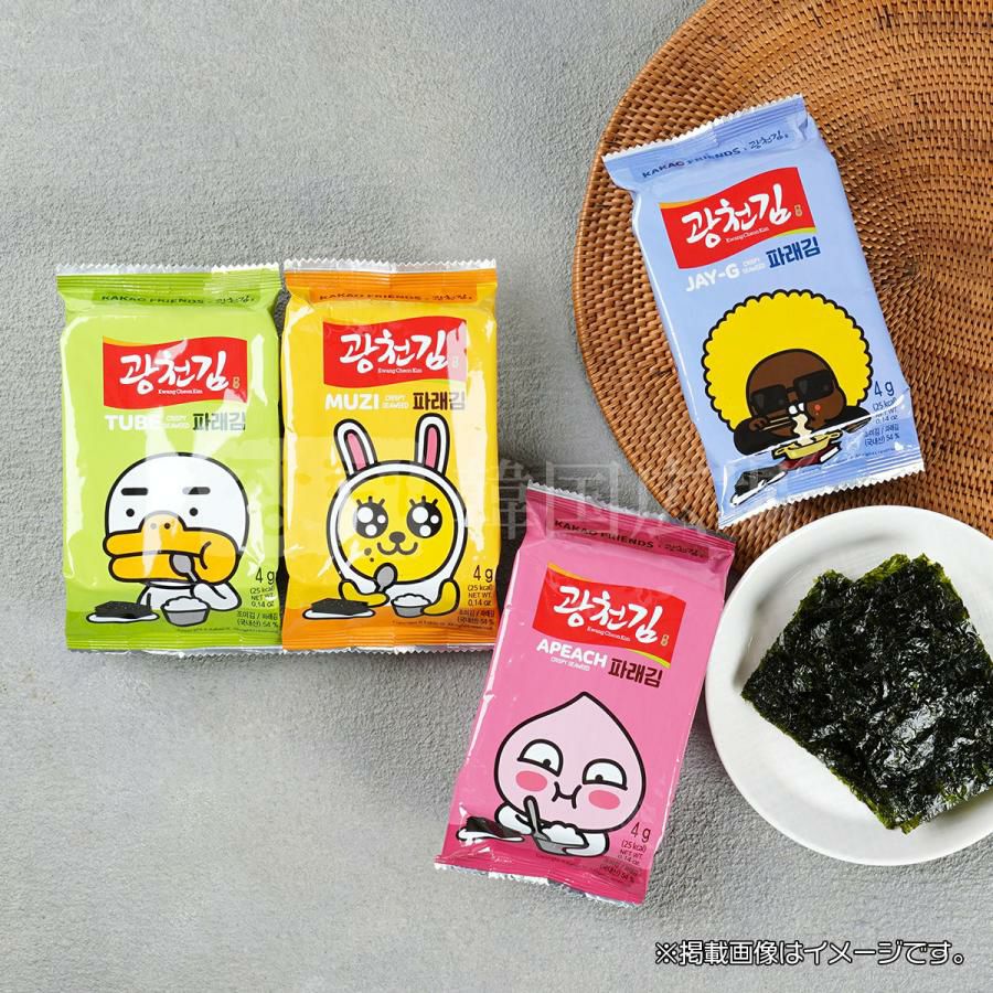 カカオフレンズ味付けのり (9切8枚4袋) | 韓国広場e-shop本店