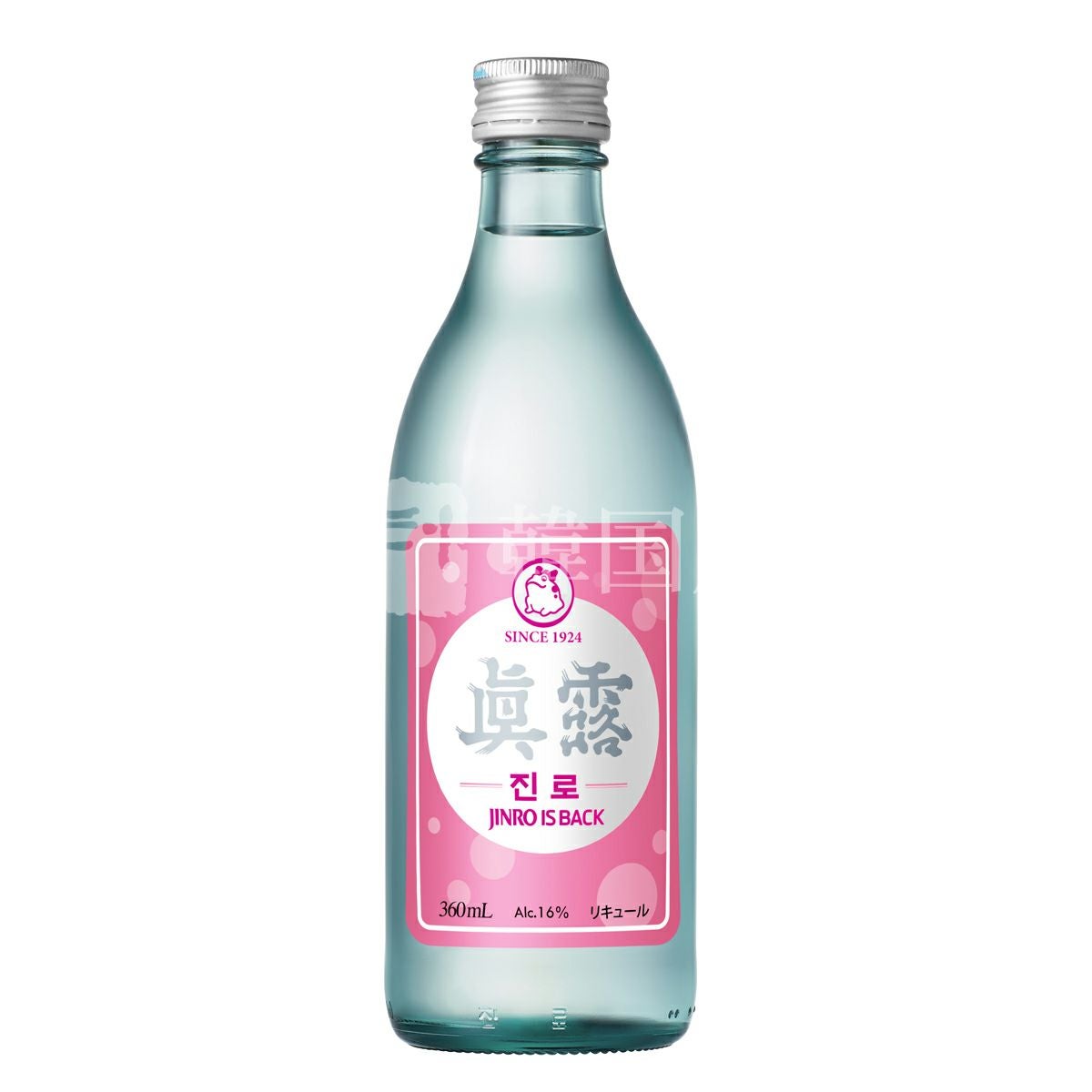 韓国焼酎 眞露 is back 360ml ピンク | 韓国広場e-shop本店