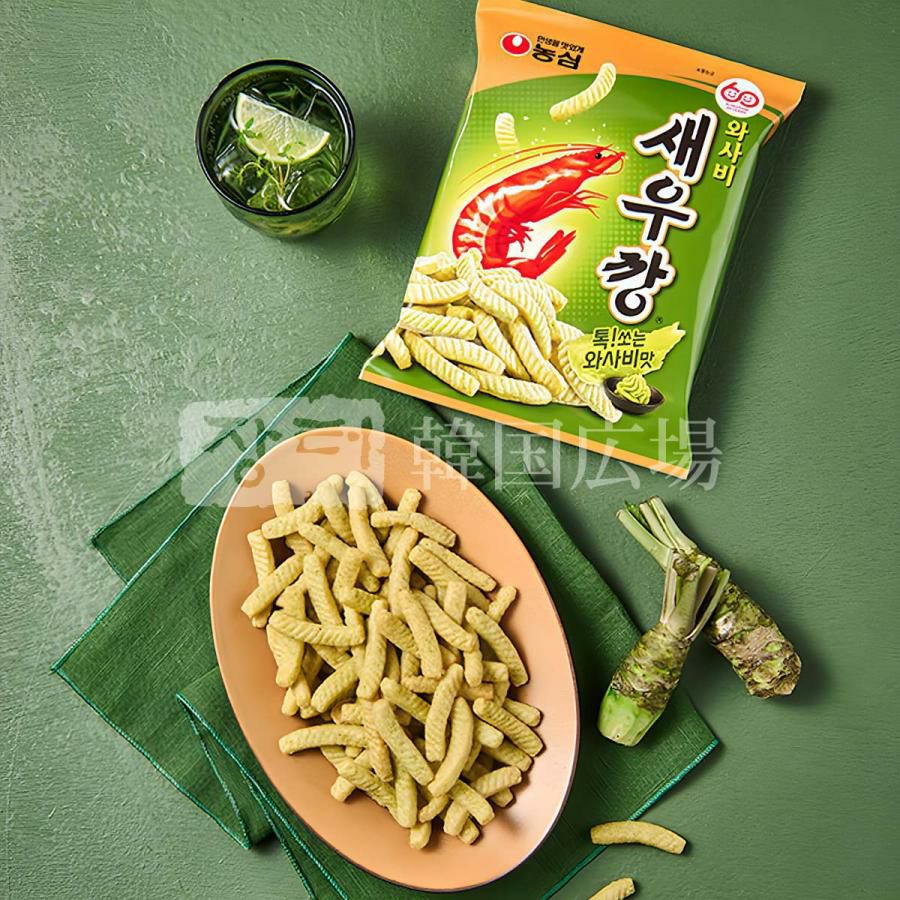 岩手県産センブリ 農心セウカン（エビセン）ワサビ味 70g | 韓国広場e-shop本店