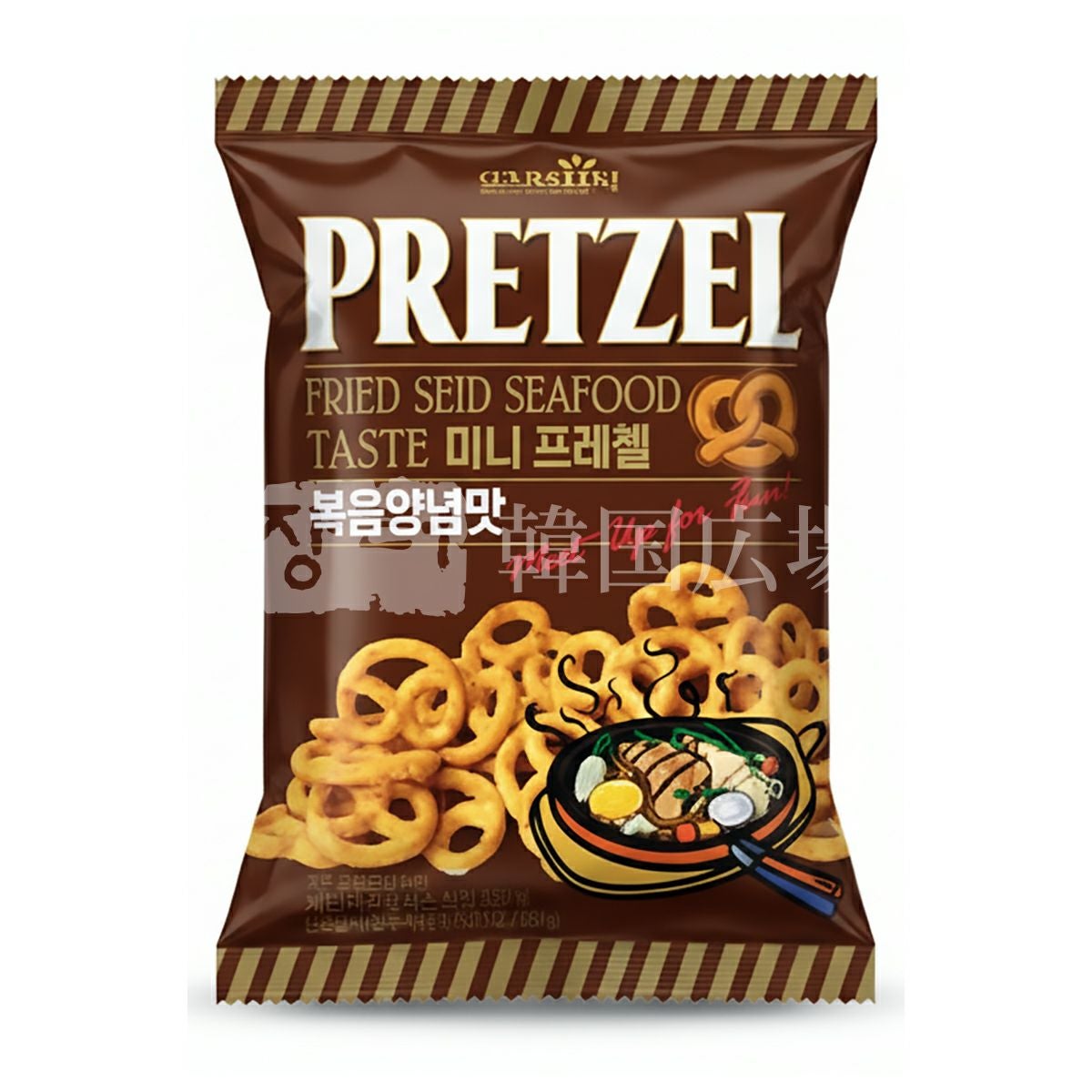 SAMJIN]プレッツェル 海鮮BBQ味 70g | 韓国広場e-shop本店