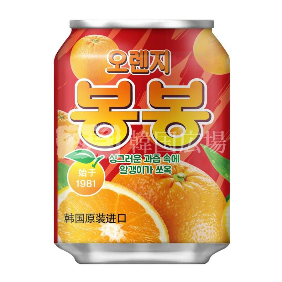 ヘテ オレンジ ボンボン ジュース 238ml (缶) | 韓国広場e-shop本店