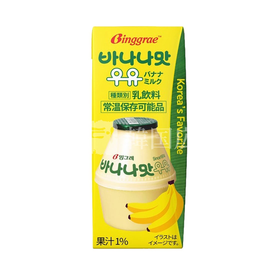 Binggrae バナナ味牛乳 200ml | 韓国広場e-shop本店